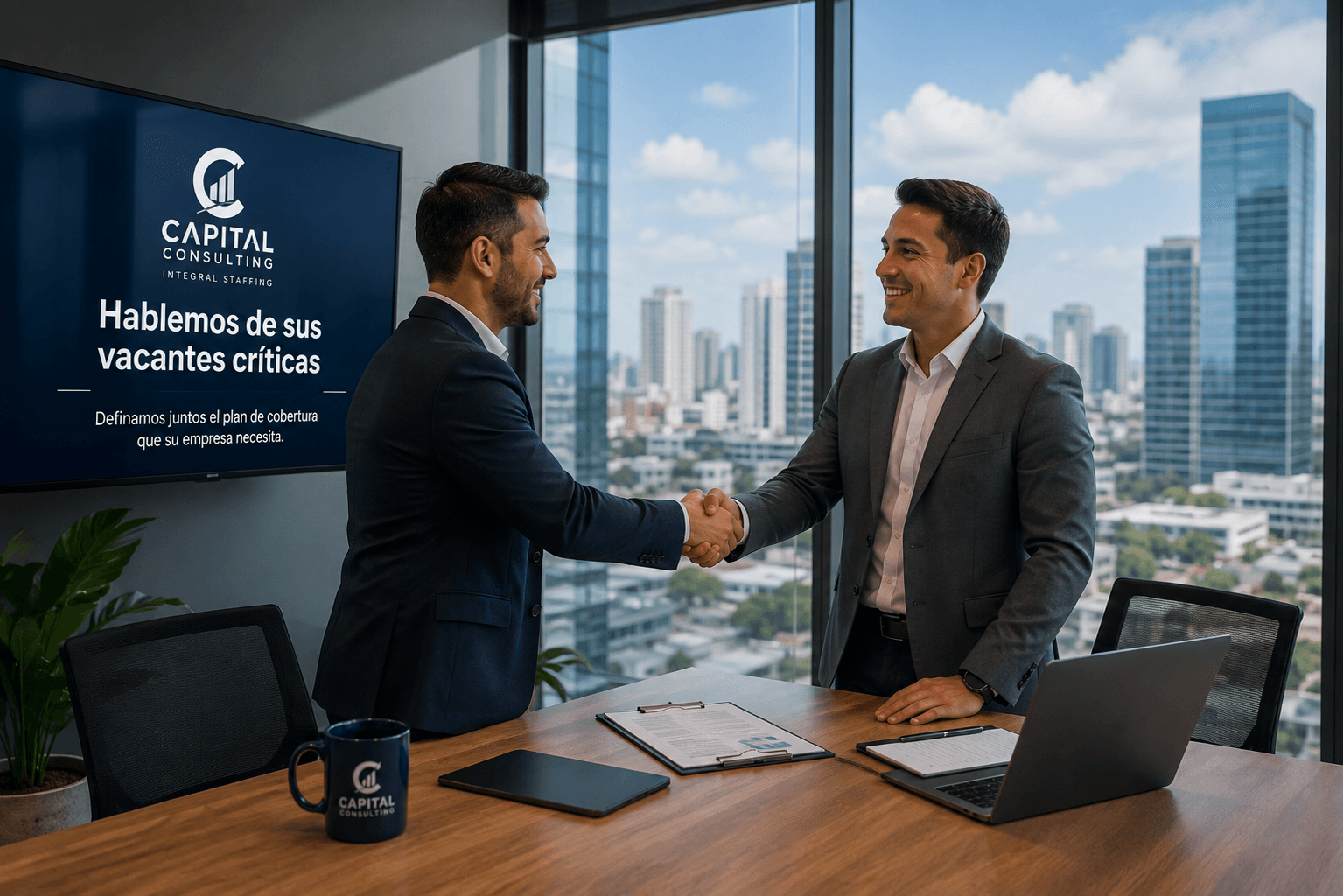 Acuerdo entre Capital Staffing y un cliente tras definir el plan de cobertura de vacantes