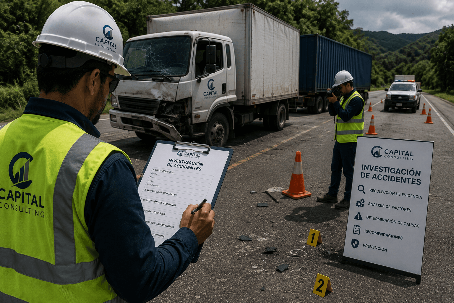 Investigación de un accidente de tránsito laboral por Capital Consulting