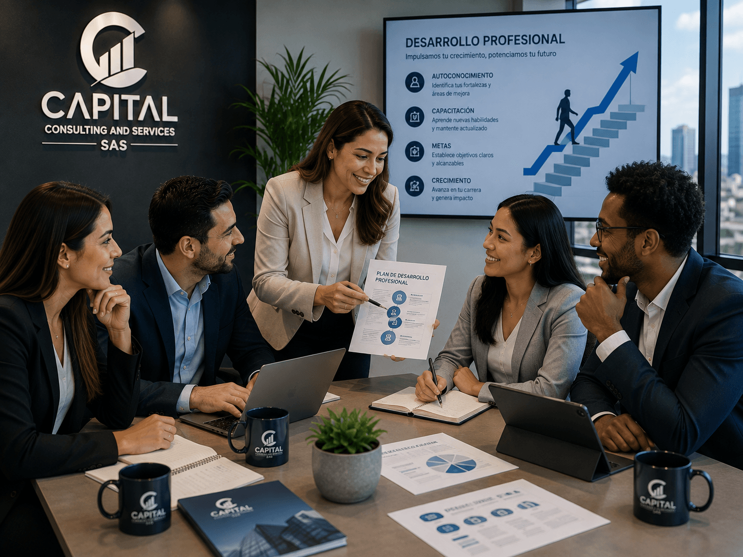 Profesional de Capital Consulting en un momento de crecimiento y desarrollo