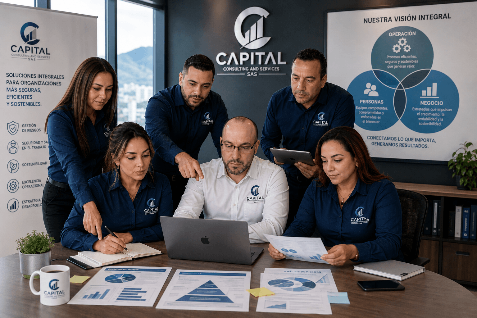 Equipo de Capital Consulting analizando personas, operación y negocio de un cliente