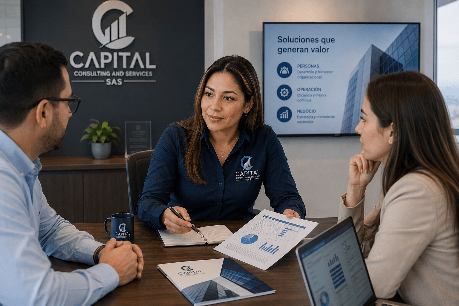 Equipo de Capital Consulting and Services atendiendo una solicitud